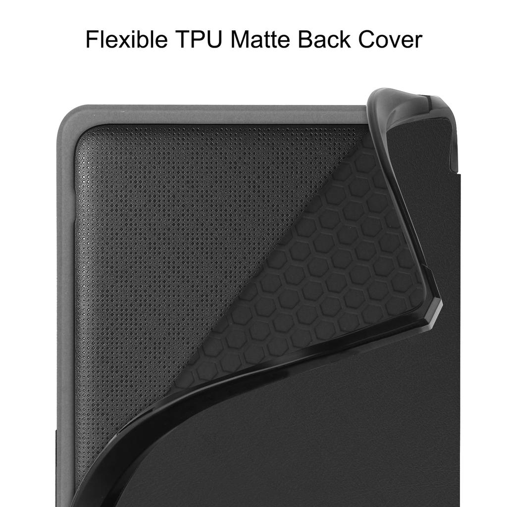 For Kobo Libra Colour Case PU Leather+TPU E-Reader Cover Support Auto Wake/Sleep