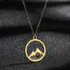 And Simple Shepherd's Purse Seed Wishing Oval Time Necklace Commemorative Gift for Men and Women Couples