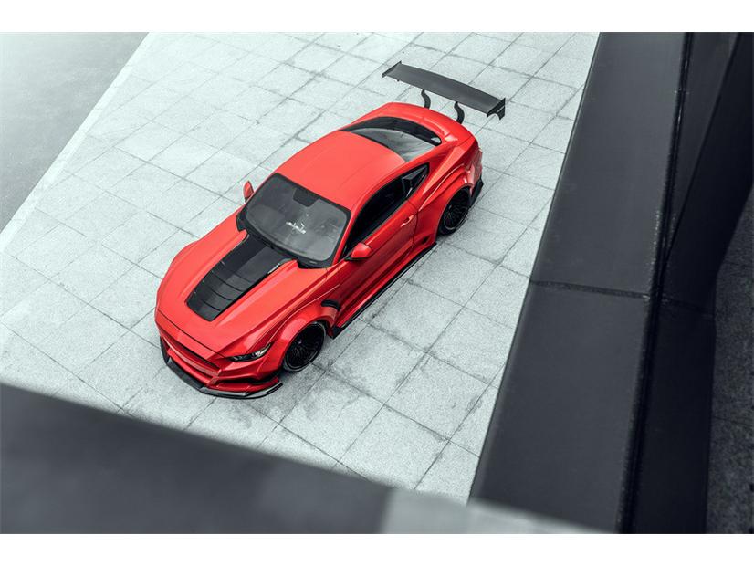 Carbon Fiber Rear Wing Spoiler for 2015-2023 Ford Mustang - High-Rise Design