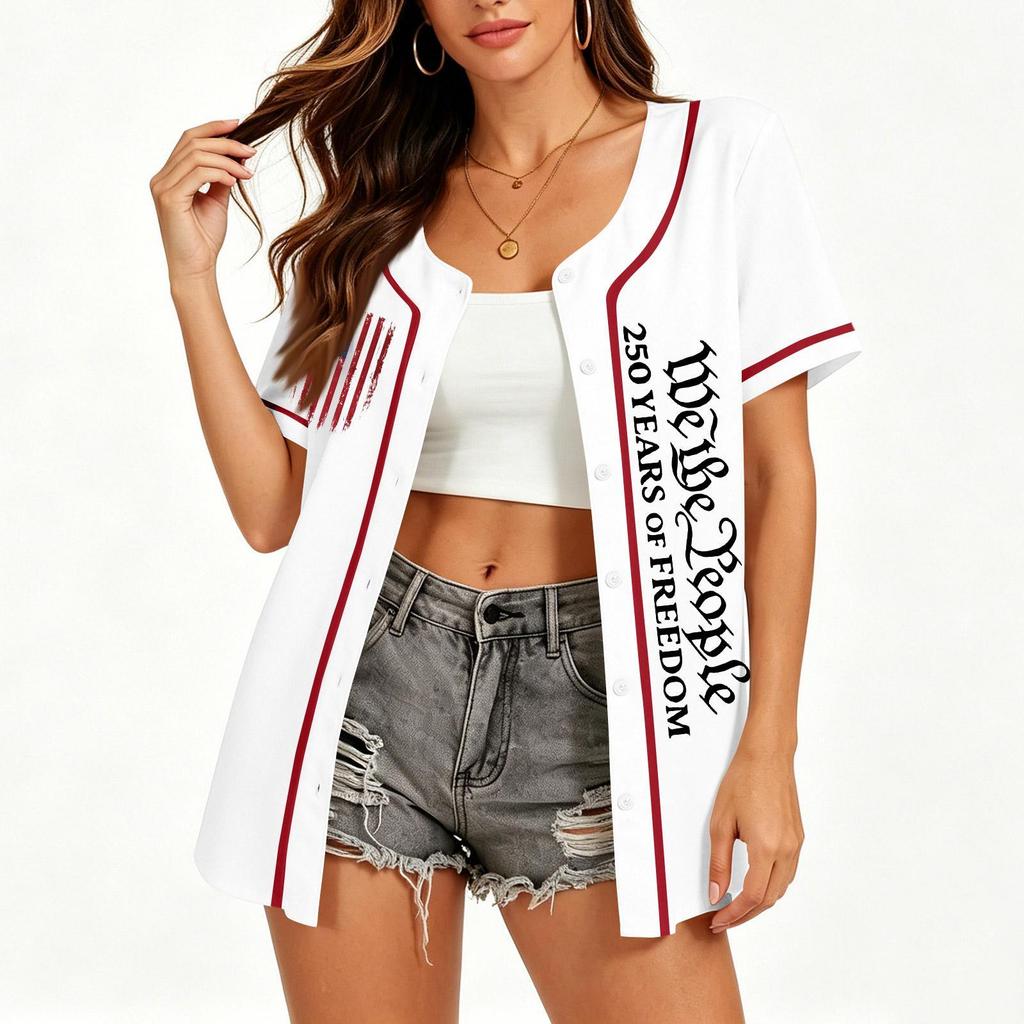 Children's Casual Cartoon Print Short-sleeved Baseball Jerseys Children's Sportswear Top