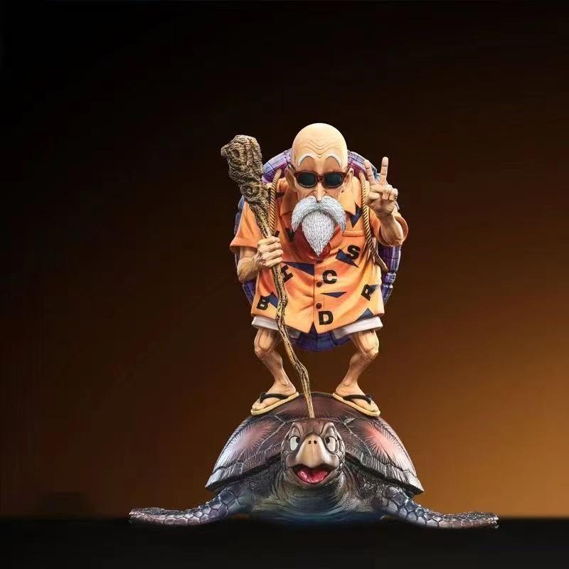 23cm/9.06 Anime Drogan Boll Kame Sennin Figure Master Roshi Figurine Pvc Statue Action Figures Collection Model Toys Gifts