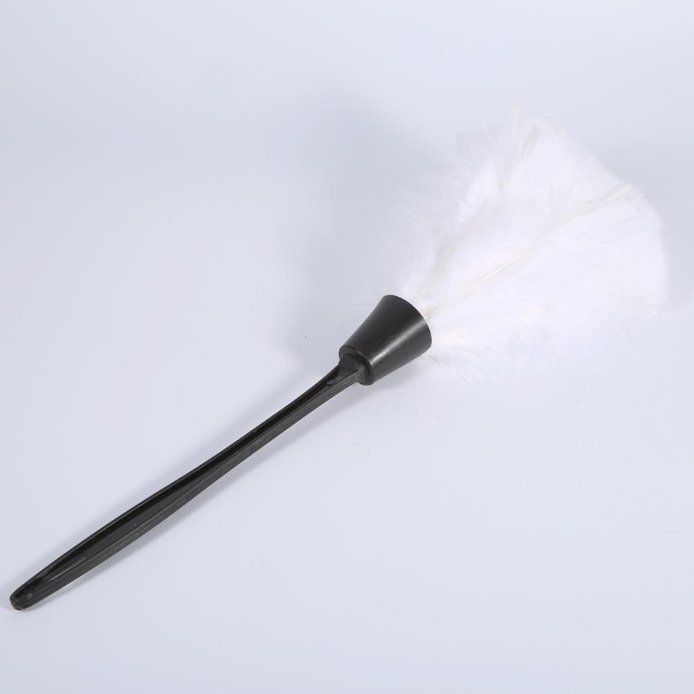 Soft Turkey   Duster Brush With Black Handle Home Furniture Car Cleaning Tools (Black)