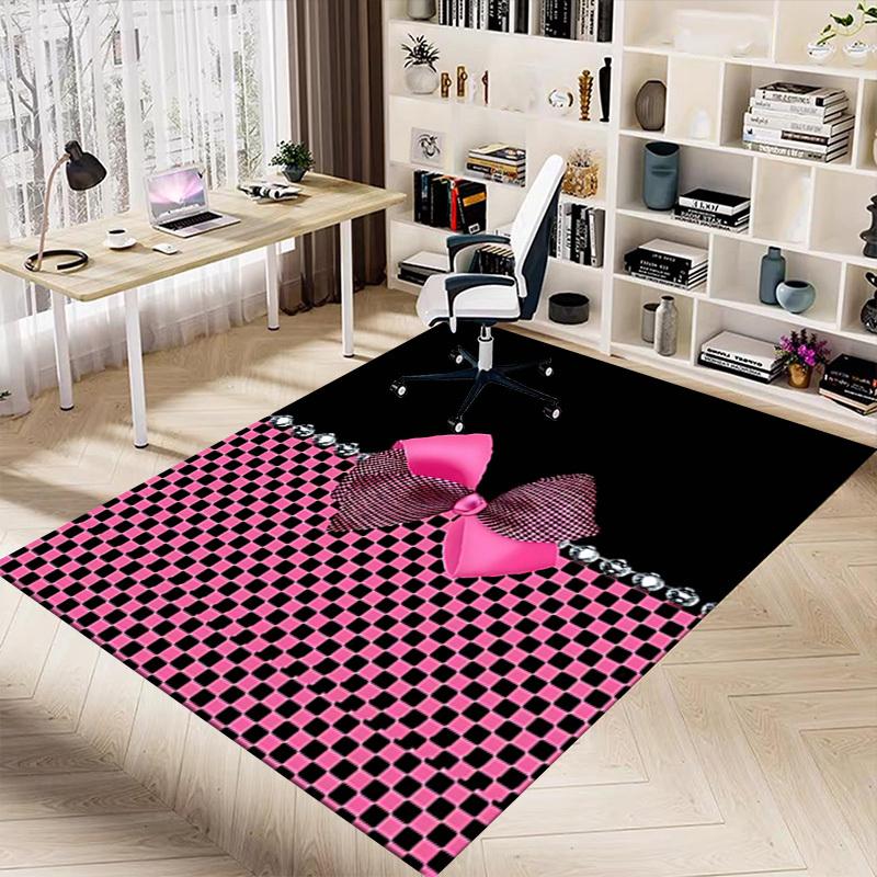 1PC Bow Diamond Extra Large Non-Slip Floor carpet, Office, family, bedroom, Studio - Large Area Rug Indoor Rugs, Vibrant Colors-W273