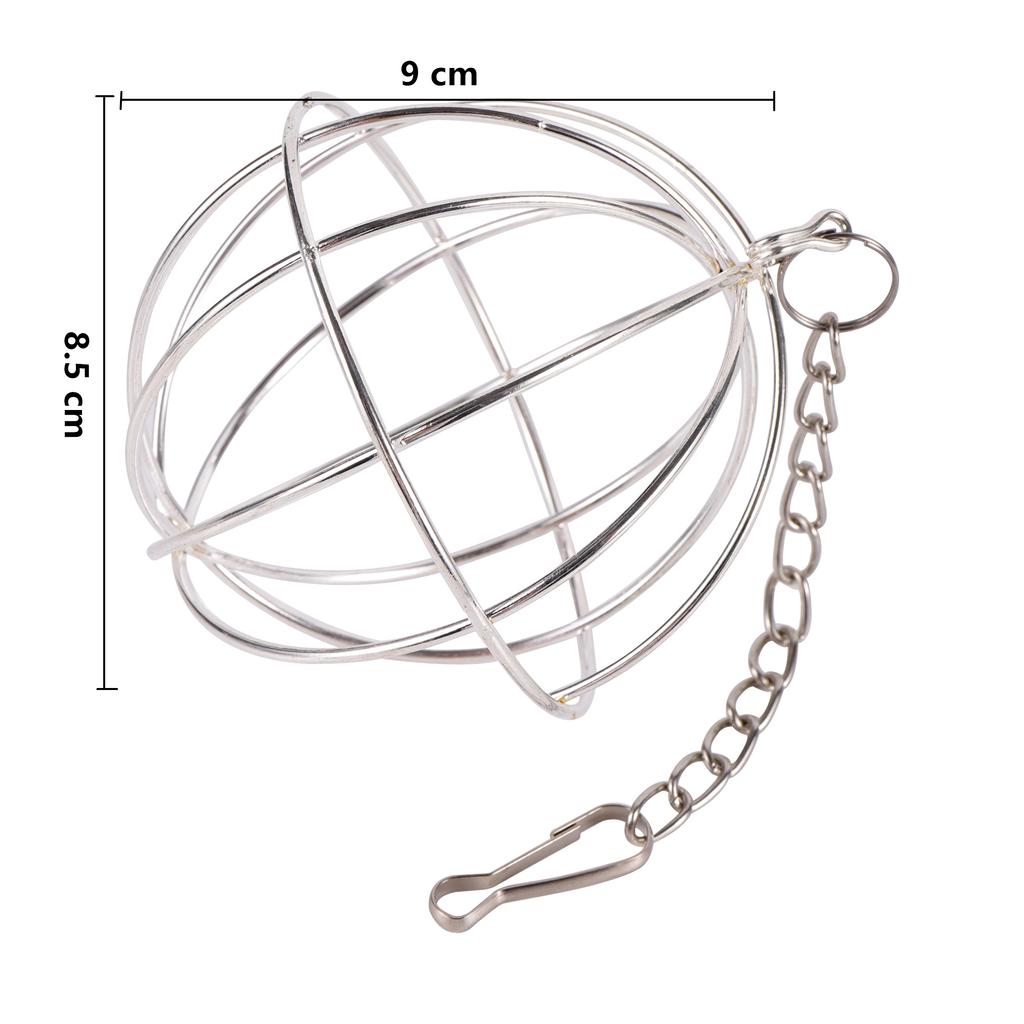 1Pc Stainless Steel/Plastic Round Sphere Feed Dispense Exercise Hay Feeder Hanging Hay Ball Guinea Pig Hamster Rabbit Pet Toy