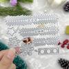 1PC Fustella a tema natalizio per realizzare biglietti, con un design di un albero di Natale e fiocchi di neve, perfetta per goffratura e creazione di biglietti