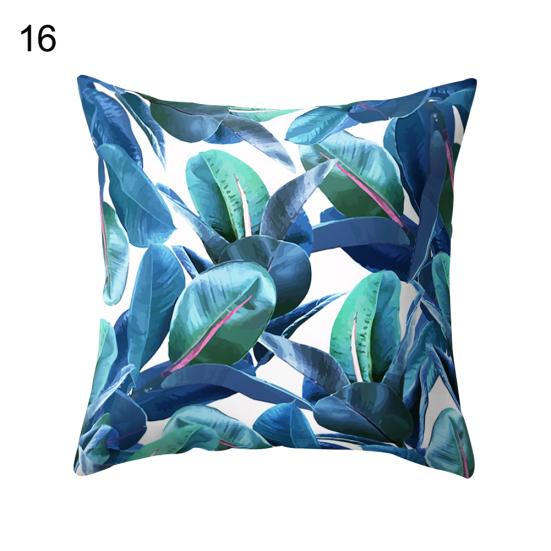 Talos moderner dekorativer Kissenbezug mit Blattdruck, für Zuhause, Sofa, Überwurf, Kissenbezug mit Reißverschluss