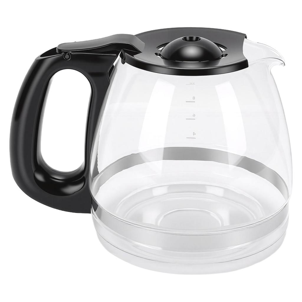 Glass Coffee Pot Easy to Clean Heat Cold Proof Coffee Maker Replacement   with Handle