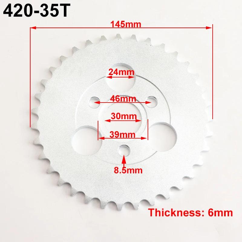 OPGT Motorcycle 24T/26T/28T/29T/31T/35T/37T Teeth 30mm Rear Gear Sprocket Fit For Honda Monkey Motorbike Pit Dirt Bike 420/428 C