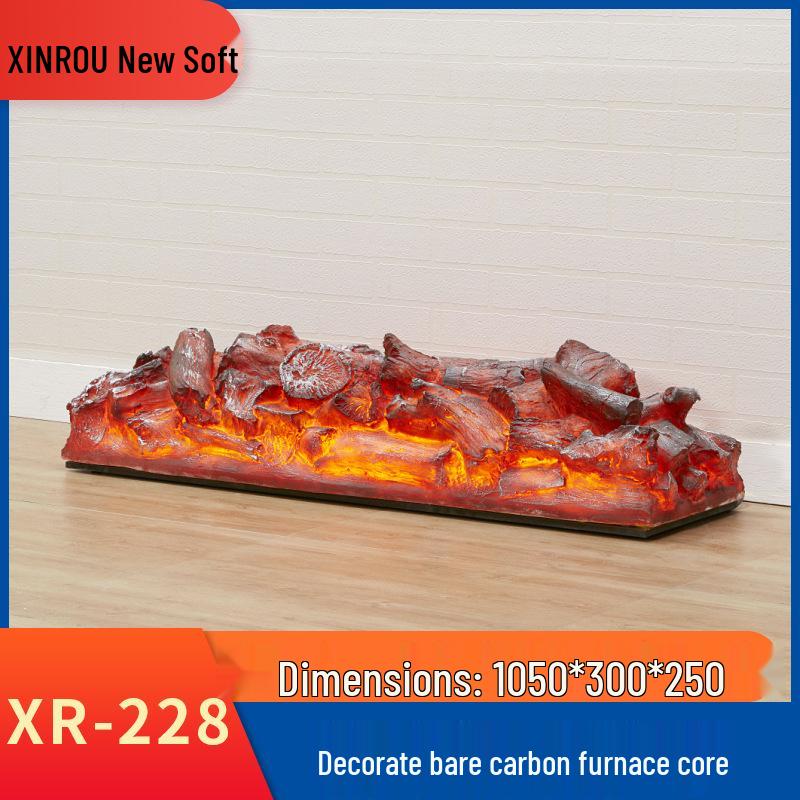 Decorative Flame Electric Fireplace Heater: Built-In Home Simulation