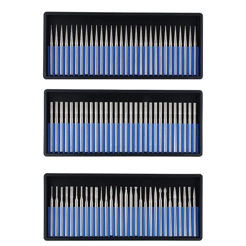 3mm Diamant-Karborund-Schleifkopf für Elektro-/Druckluftschleifer - Kugelförmige Nadel zum Gravieren & Aufbohren
