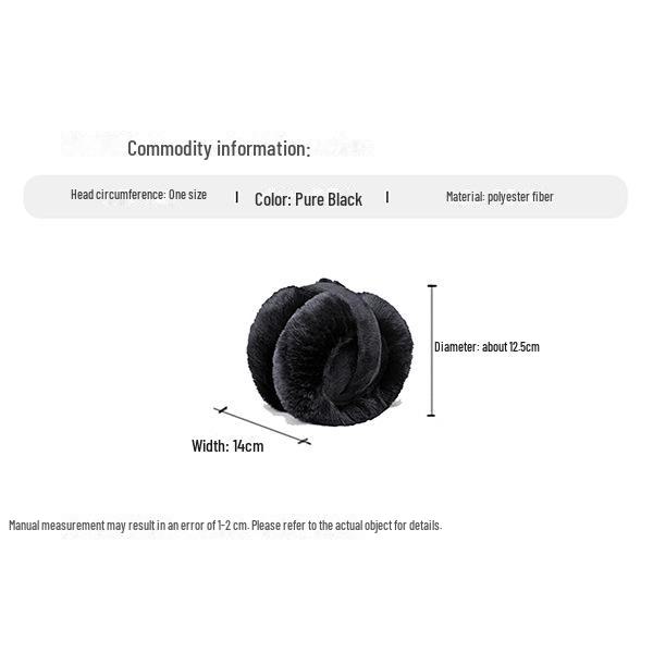 Plush Antifreeze Earmuffs - Unisex Winter Ear Warmers with Imitation Rabbit Fur, Cute and Cold-Proof.