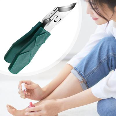 Cortauñas Inclinado de Alta Resistencia Anti-salpicaduras Cortauñas Curvado Herramientas de Pedicura para Mujeres Hombres Adultos Mayores Niños Hogar