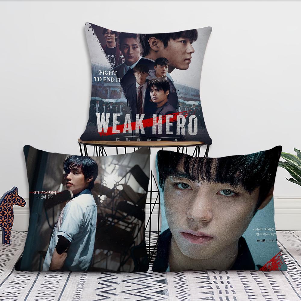 Movie W-Weak Hero Class 2 B cushion cover Pillow Sofa Printing Decoration Room Home Office Coffee Shop Car Nordic Simplicity