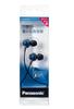 Panasonic In-Ear Earphones, Blue, RP-HJE360-A