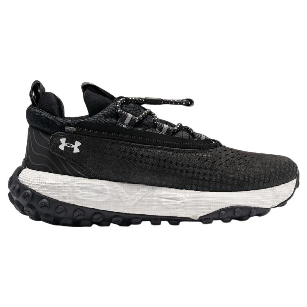 Under Armour HOVR Summit Fat Tire Delta Running Shoes Black White Men 3024921-104