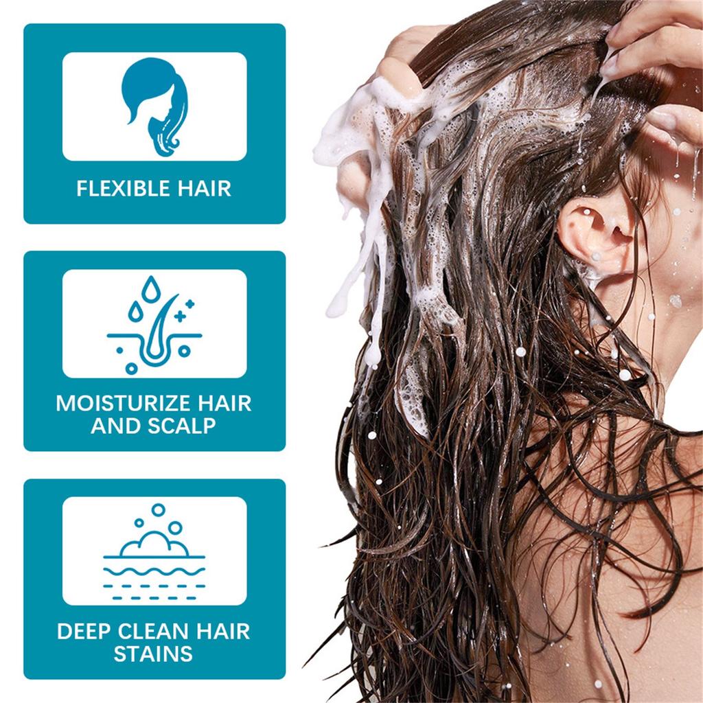 Shampoing Biotine Savon Collagène Savon Cheveux Nettoyant Soin Cheveux Savon Cheveux 60g