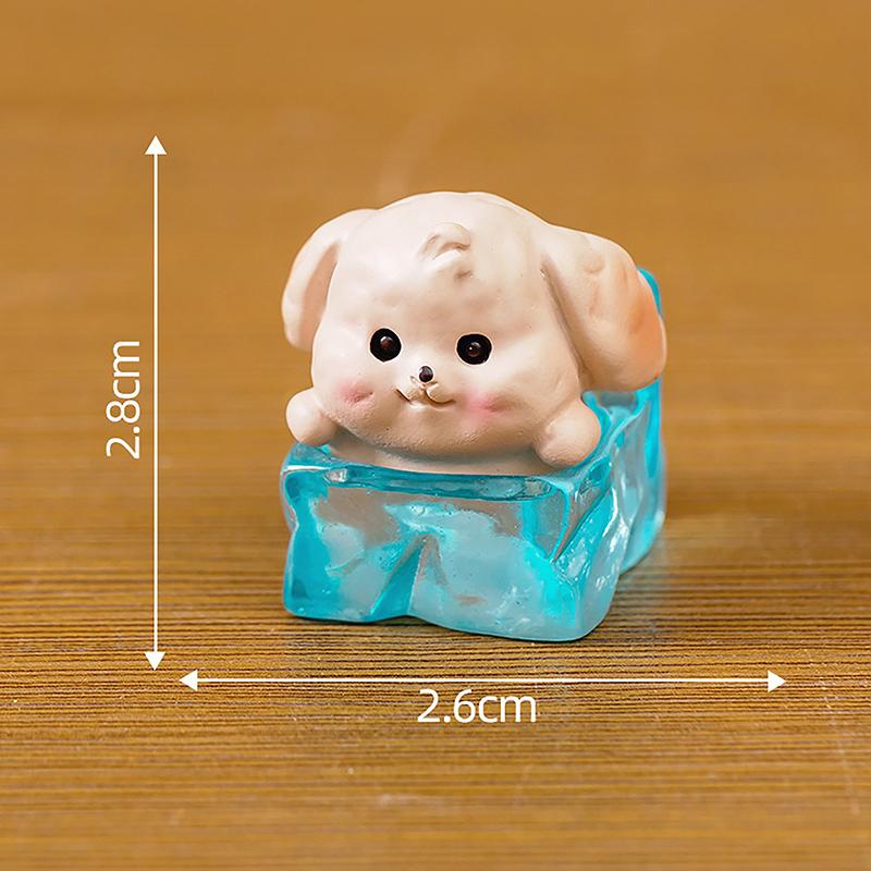 Miniature Cartoon Dog Micro Landscape Resin Ornaments For Home Decoration Kawaii Animal Puppy Figurine Desk Room Decor Gift