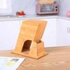 Natural Bamboos Cutter Holders And Kitchen Tool Organizers Space Saving Design Stand Rack For Safe Utensils Storage
