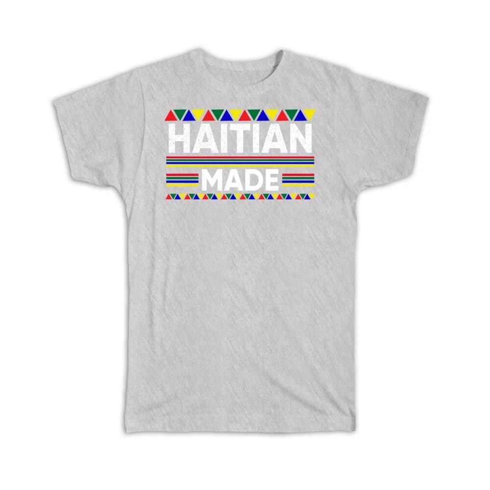

Gift T-Shirt : Haitian Made Haiti Colorful Flags For Tourist Souvenir Latin L
