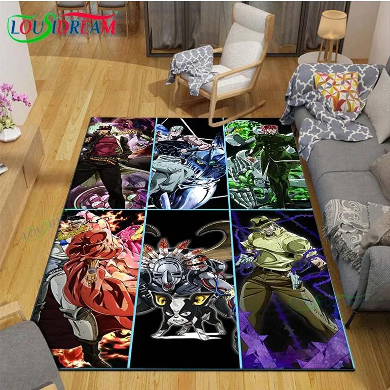 Classic Cartoon J-JoJo’s Bizarre Adventure Carpets Living Room Anti-Skid Area Rug Kids Bedroom Mats Game Mat Large Carpet Decor