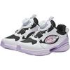 Anta Kids Synthetic Leather Comfortable Versatile Non-Slip Wear-Resistant Breathable Low-Top Running Shoes Kids sneaker Black White Purple 322449905-2