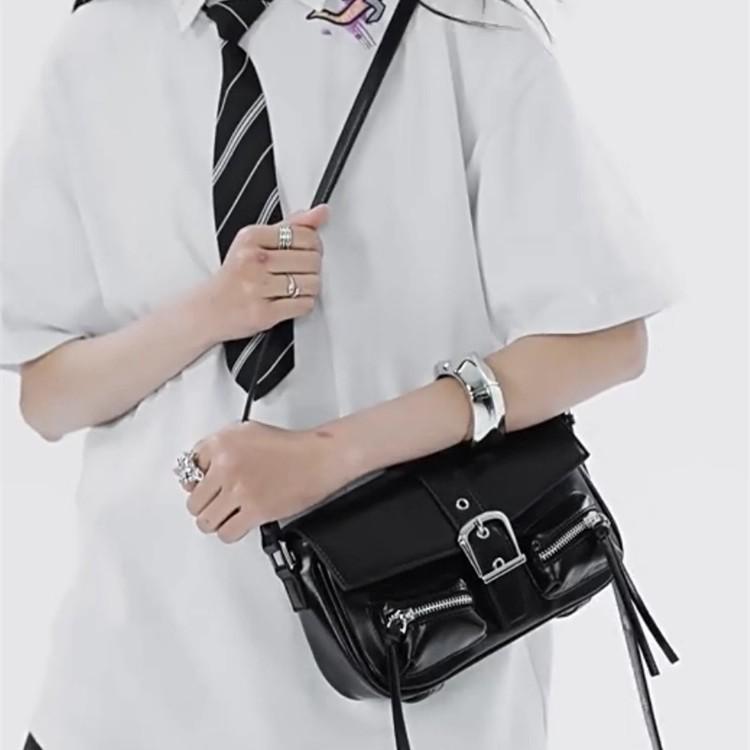 Prosta klamra jednolity kolor łańcuszek damska torba cylindryczna nowa moda damska torba na ramię listonoszka