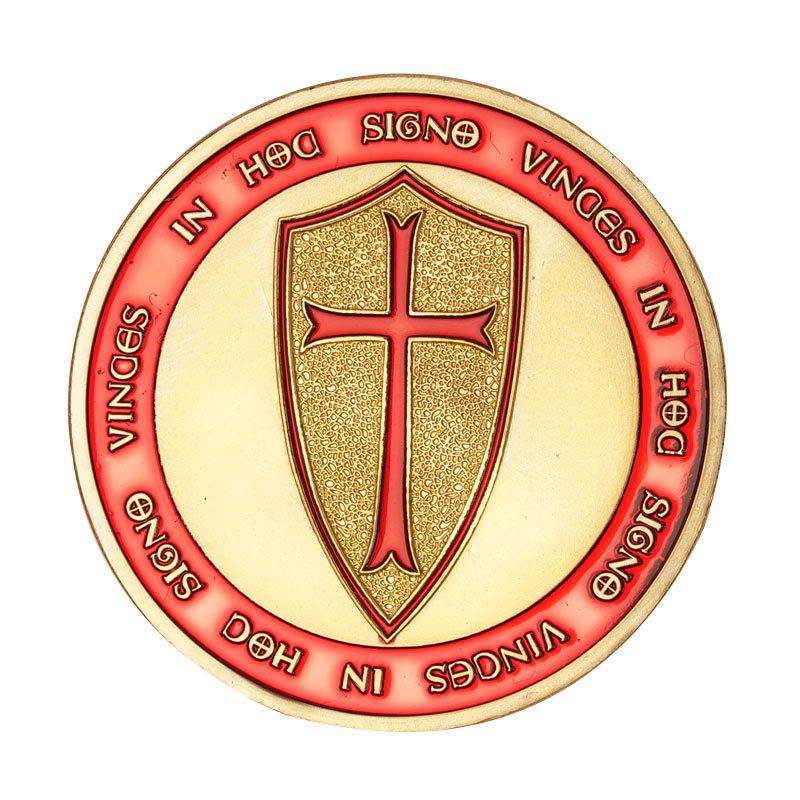 Pontifical Expeditionary Force Knights Templar Medal European Knights Fans Collection Crafts,Christmas Gift, Stocking Stuffers, Valentine's Day Gift