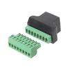 RJ45 Female To Screw Terminal 8 Pin Connector Ethernet Cable Extender Adapter