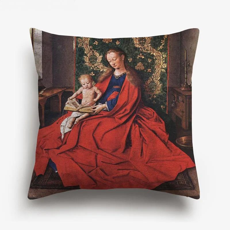 The Emperor Napoleon Cushion Covers European Neoclassicism Retro Vintage Portrait Oil Painting Decorative Pillows For Sofa