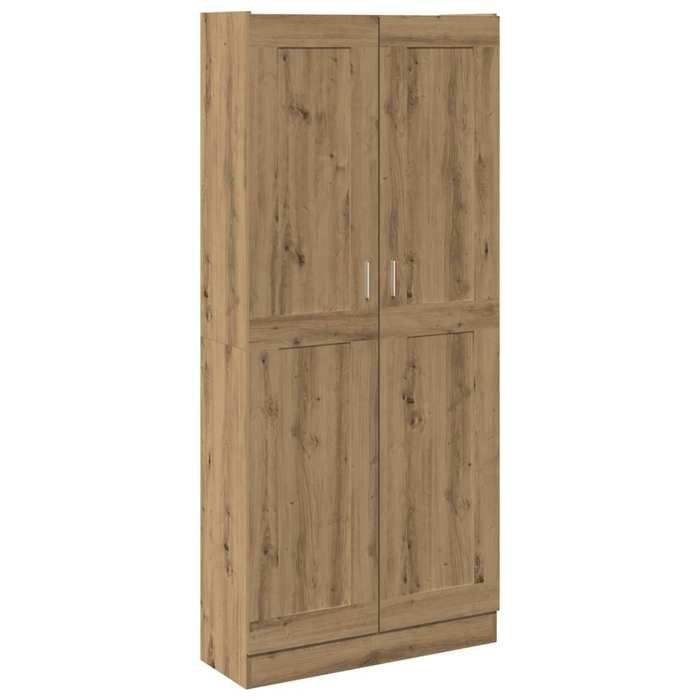VidaXL Buffet haut chêne artisanal 82,5x30,5x185 cm bois d'ingénierie, buffet, meuble de rangement, armoire haute, armoire, 3318717