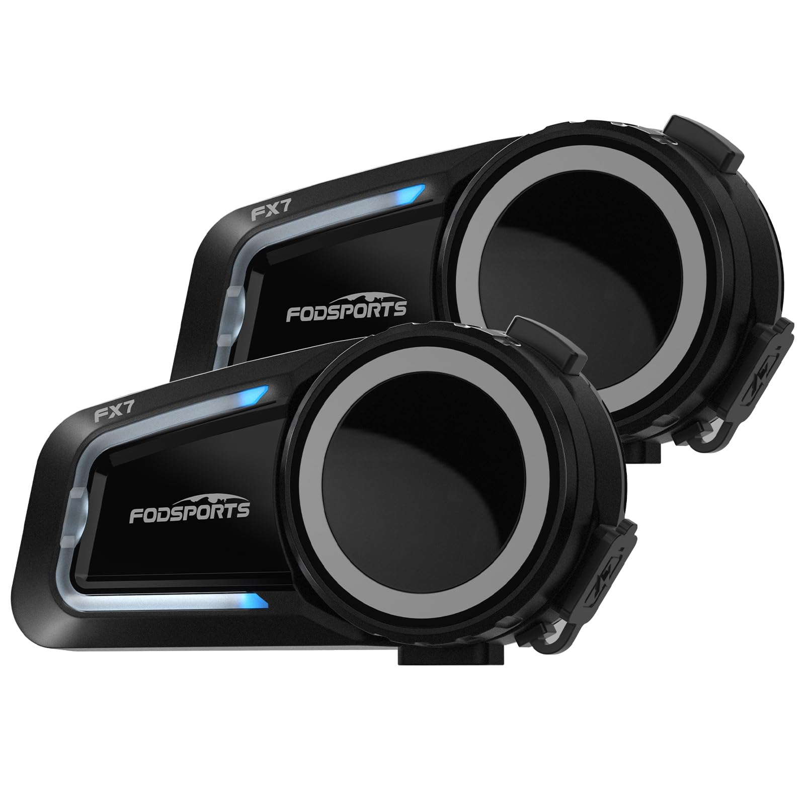 

FODSPORTS FX7 Мотоциклетная сетка Слушайте музыку до 8 человек Звук Hi-Fi Автоматическое соединение Музыка FM CVC ENC Шумоподавление Голос Японский голос чёрный