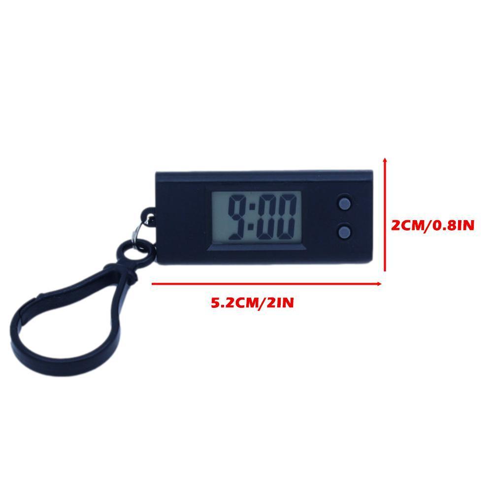 Silent Luminous ABS Digital Electronic Clock Student Exam Study Watch Digital Table Time Display Hanging Keychain Desk Clock