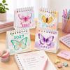 Butterfly Pattern Flip Calendar Portable Desktop Planner 2027 Desk Calendar  Daily Planning