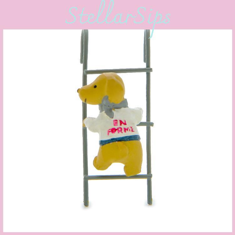 Cute Cartoon Puppy Climbing Stairs Scene Model For Home Decor And Gift