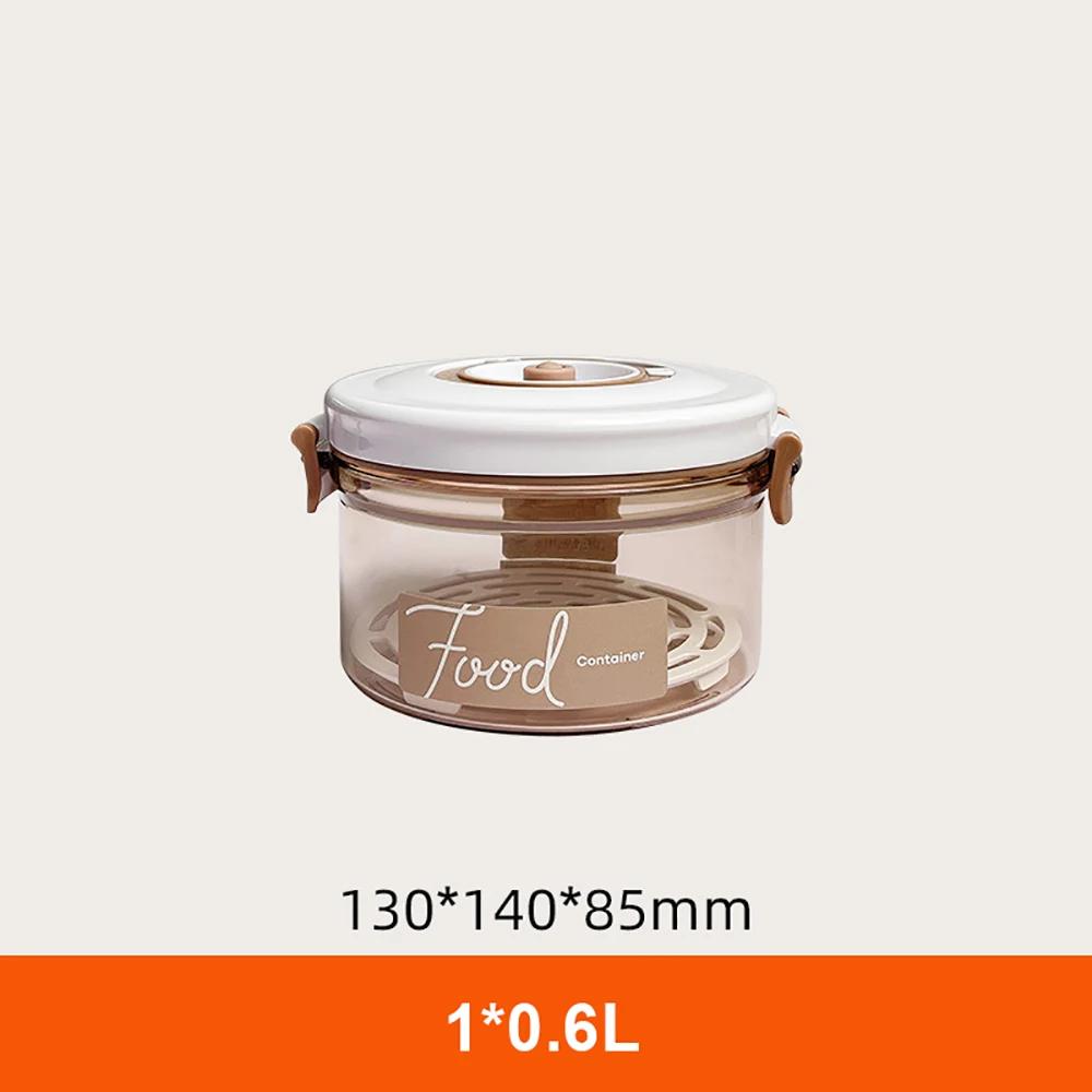 Food Storage Container Vacuum Box Large Capacity Food Dispenser for Kitchen Transparent Sealed Food Organizer Keep Lunch Fresh