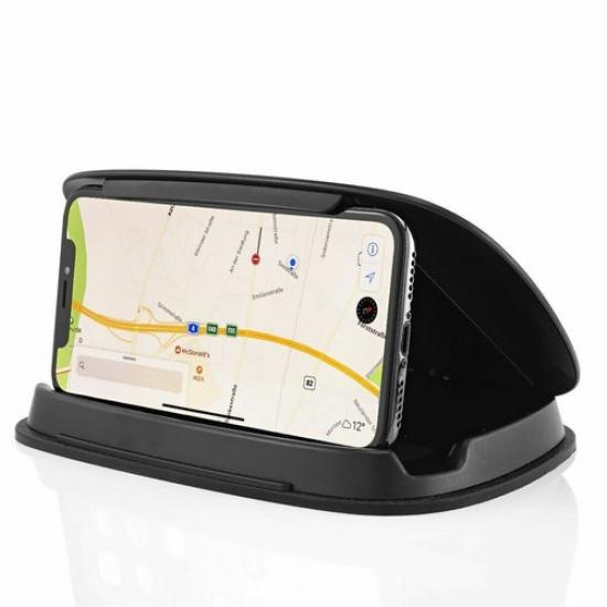 Car Phone Holder Mount Dashboard Clamshell Cell Phone Holder Stand Anti-Slip
