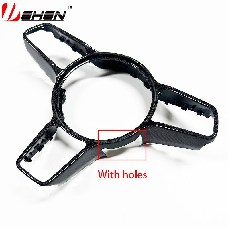 

Real Carbon Fiber Snap-On Steering Wheel Cover for Older Models of Porsche 911, 718, Cayenne, Panamera