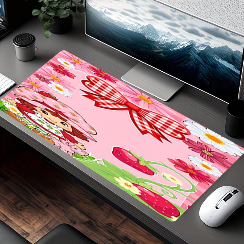 Strawberry Shortcake Print Mouse Pad, for Keyboard Pad Laptop PC Mat for Office Home Use, Desk Decor, Perfect Birthday Gift for Gamers