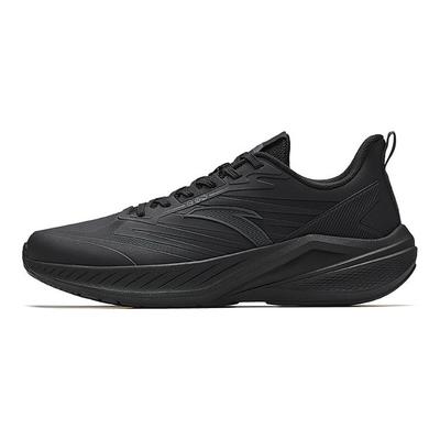 Ling Feng Yun Ji Sport all'aperto Moda Supporto Rimbalzo Scarpe da corsa casual basse Uomo sneaker Basic-Nero Grigio Castello 912545501-4