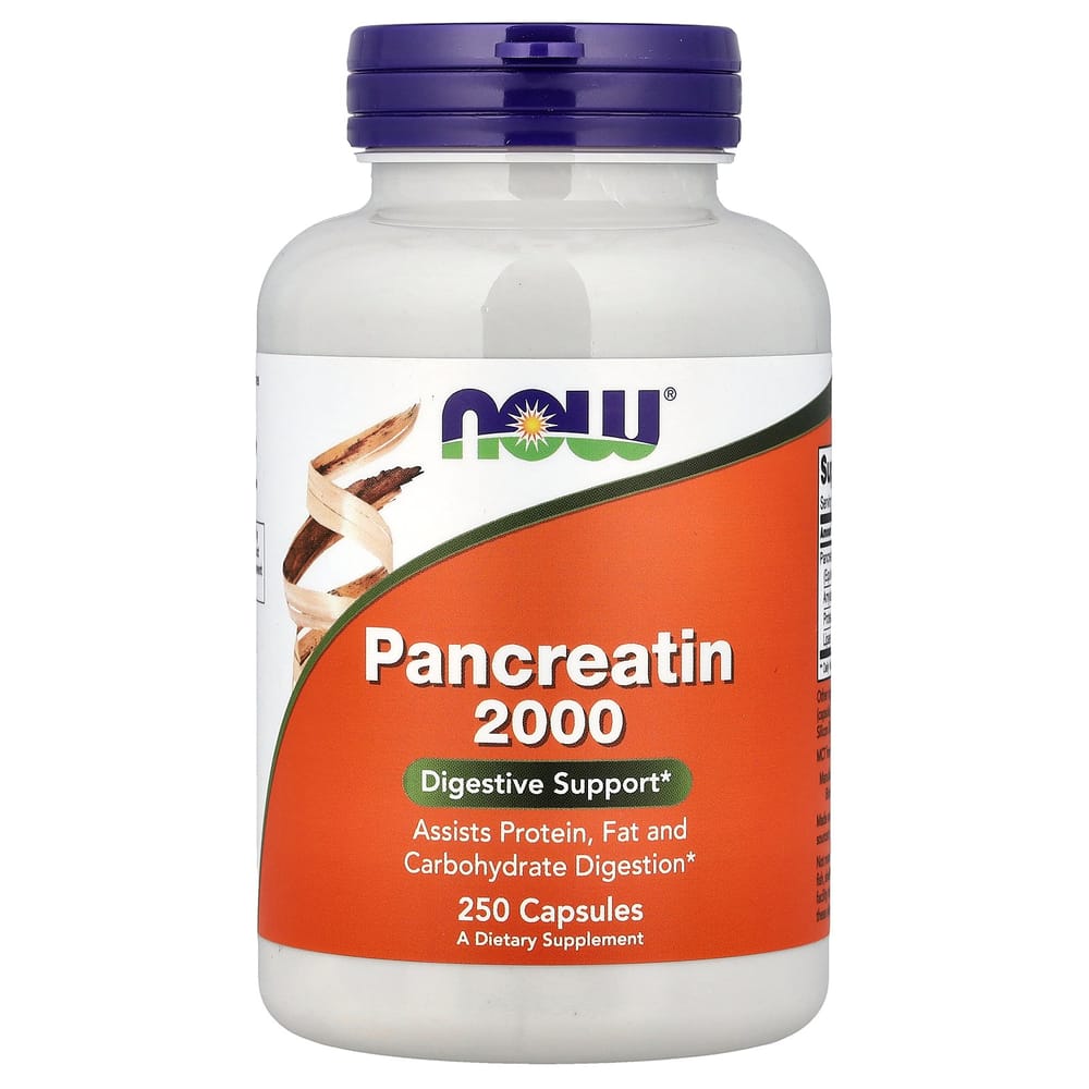Now Foods Pankreatin 10X - Kapsle 200 mg, 250 kusů