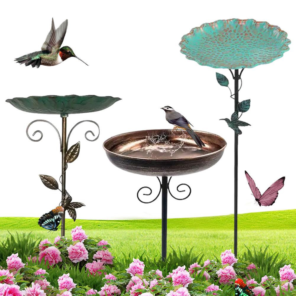 Vintage Freestanding Birdbaths Bird Bath Feeder Bowl Garden Birdbath Bowl Garden Yard Lawn Decor