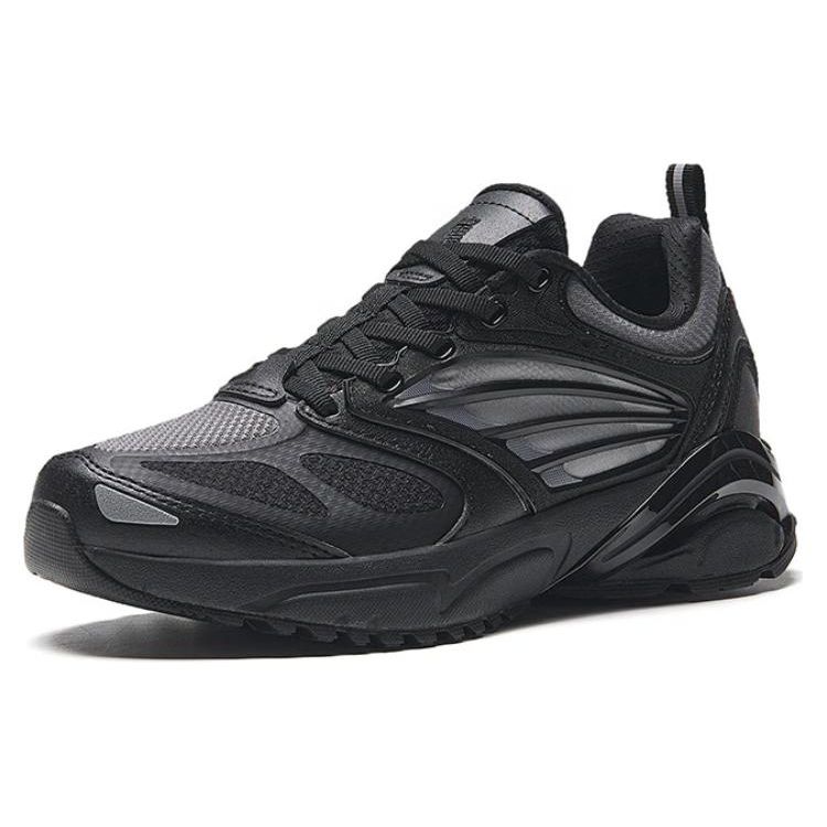 Anta Millennium Quail Feather Thick Sole Shock Absorption Non-Slip Low-Top Dad Shoes Men Sneaker Black 112338899-1