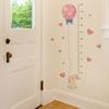 A Cartoon Little Rabbit Holding Balloons, with Its Height Measured on A Bedroom Children's Room Decoration Sticker.