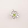Natural Peridot Gemstone 925 Sterling Silver Jewelry Handmade Tiny Pendant 1.14" CP-30-6