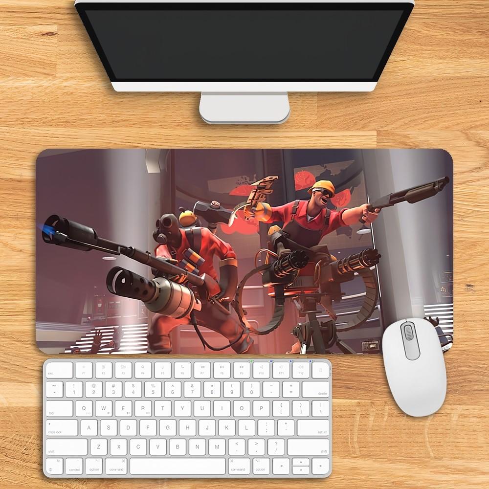 

Игровой коврик для мыши T-Team F-Fortress 2, компьютерный, для ноутбука, расширенный, большой резиновый, коврик для стола под клавиатуру, аксессуары LockEdge180x220x2mm