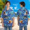 Men's 3D Printing Cow Graphic Hawaiian Shirts Summer Oversized Animal Patterns Shirt Top Men Casual Beach Shirts Ropa Hombre