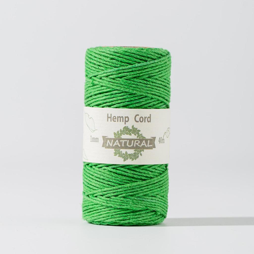 Sfoară de cânepă colorată de 1 mm, Sfoară decorativă pentru cadouri artizanale, Sfoară împletită pentru brățară colier, Accesorii pentru bijuterii 40 de metri rola