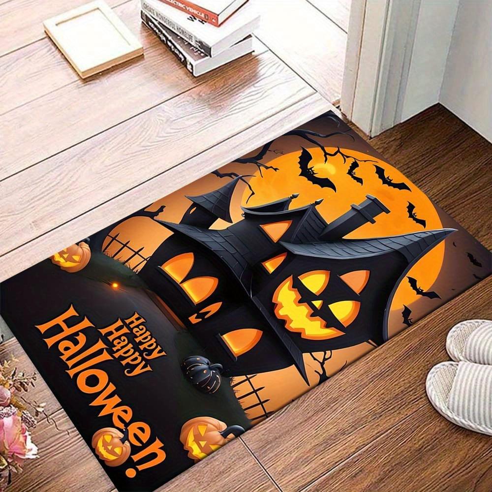 

1pc Halloween Pumpkin Castle Area Rug, Slip-Resistant, Easy-Clean, Stain-Resistant, Perfect for Cozy Living Rooms, Bedrooms, Kitchens, Offic 60cm by 90cm