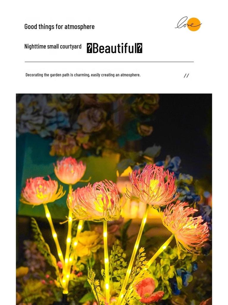 Solar Higanbana Sunflower Garden Lights - Outdoor Landscape Decoration