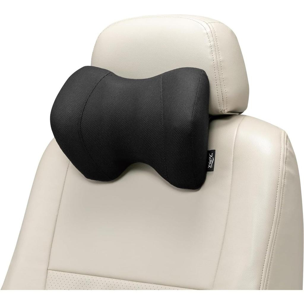 BONFORM Febreze Support Memory Foam Neck and Febreze Cushion, Pillow, Black, Antibacterial, Deodorizing, Odor-Resistant, 28x19cm, 5200-15BK